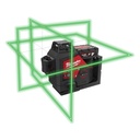 MILWAUKEE M12 3PL-401C - Laser vert 3 lignes 360°, 12V, 4Ah