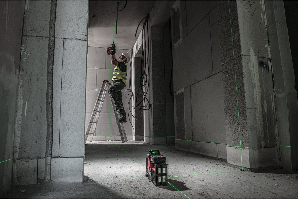 M12 3PLKIT-401P - Kit laser vert 3 lignes 360°, 12V, 4Ah - MILWAUKEE