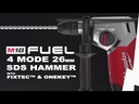 M18 FHX-552X - Perforateur SDS+ 26mm FUEL, FIXTEC, 18V - MILWAUKEE 