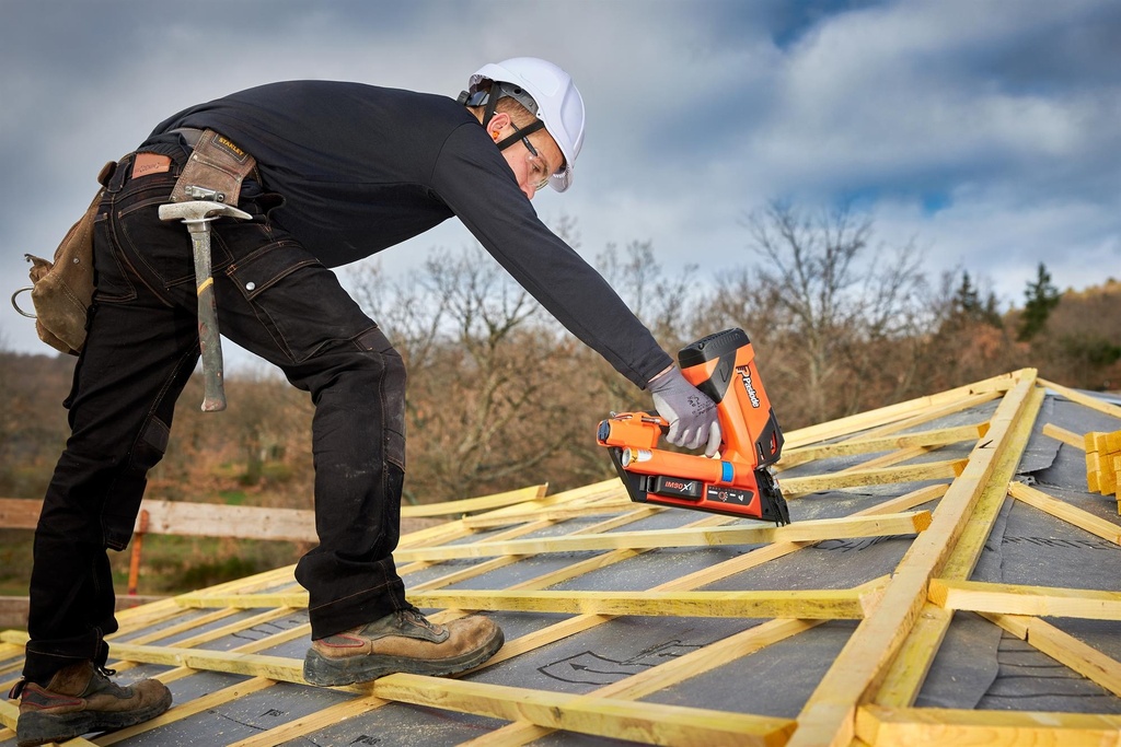 Cloueur autonome de structure sur bois, clous 34° en bande papier 50 à 90 mm - IM90XI - SPIT