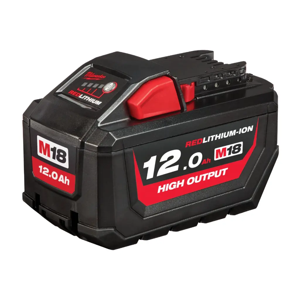 BATTERIE 18V 12,0Ah HIGH-OUTPUT Red Lithium - M18 HB12 - MILWAUKEE 