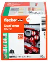 Cheville Duopower 10x50 /boite de 50 - FISCHER - 535456