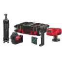 Laser vert 3 lignes 360° - M12 3PLSKIT-401P - Avec 1 batterie 4.0Ah + chargeur + Packout box - MILWAUKEE - 4933499379