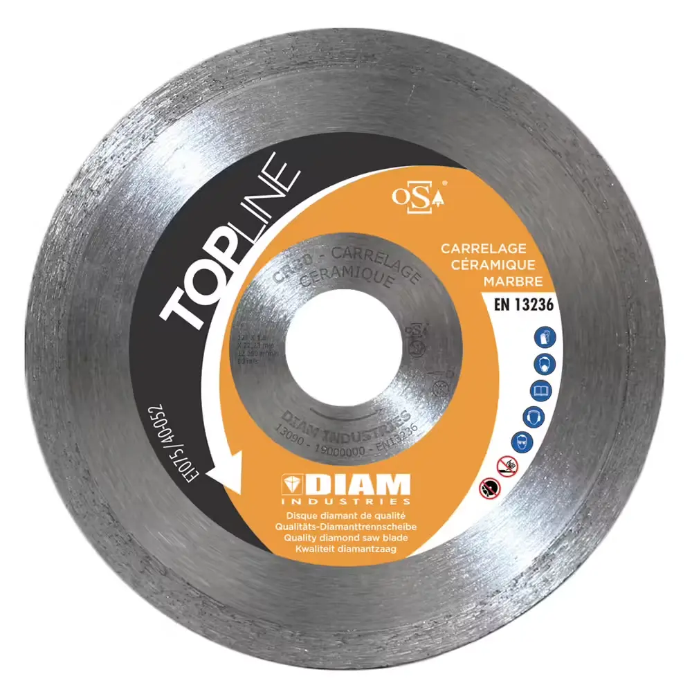 DISQUE DIAMANT Ø125/22.23 CARRELAGE - CERAMIQUE -  DIAM INDUSTRIE