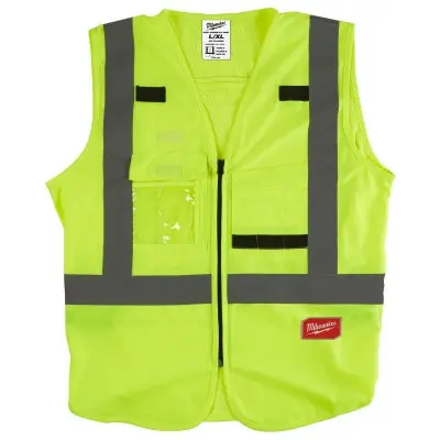 Gilets de sécurité haute visibilité - 10 Poches - Jaune vif - MILWAUKEE