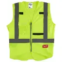 Gilets de sécurité haute visibilité - 10 Poches - Jaune vif - MILWAUKEE