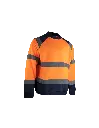 Sweat haute visibilité à col rond - orange fluo / mar - LMA - 8083