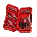 Coffret de 44 embouts de vissage SHOCKWAVE + 1 porte embouts + 3 mèches multi matériaux - MILWAUKEE - 4932492005
