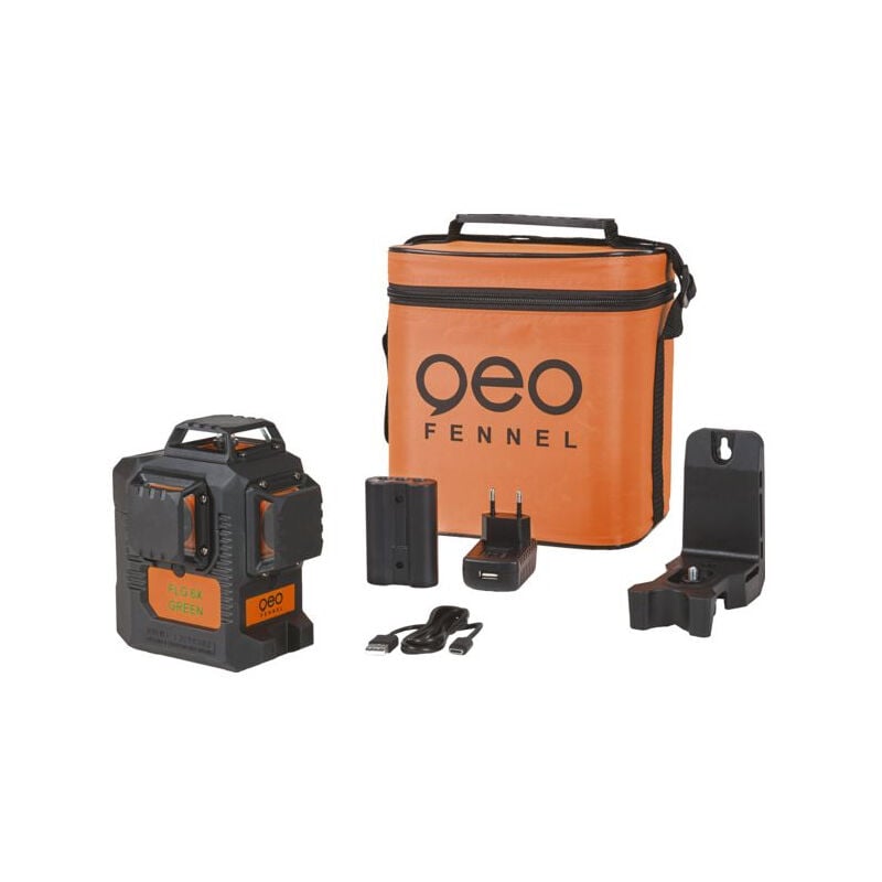 Laser multi plans FLG 6X-GREEN - Avec 1 batterie + chargeur + support multifonctions + sacoche rembourrée - GEO FENNEL - 534620