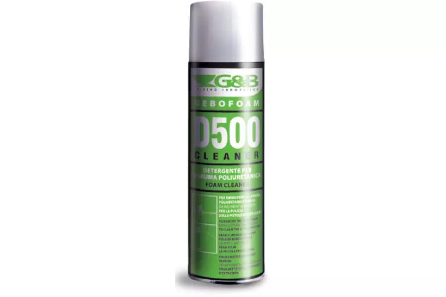 Nettoyant pour mousse PU non durcie D500 ml - G&B Fissaggi 