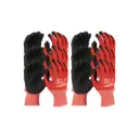 Pack de 12 paires gants anti-coupures tactiles - niveau 1/A - MILWAUKEE