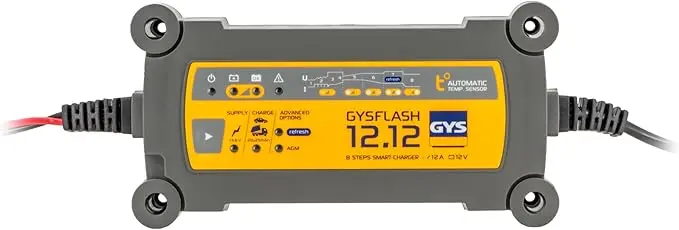 Chargeur de Batteries plomb 12V - 12,12 - de voiture, utilitaire, Tracteur, camion - GYSFLASH - 029552