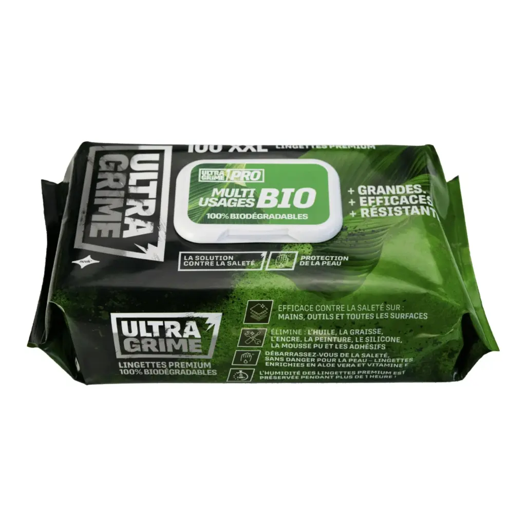 Lingettes Nettoyantes BIO Ultragrime Pro 100 Lingettes - ULTRAGRIME - FR5940