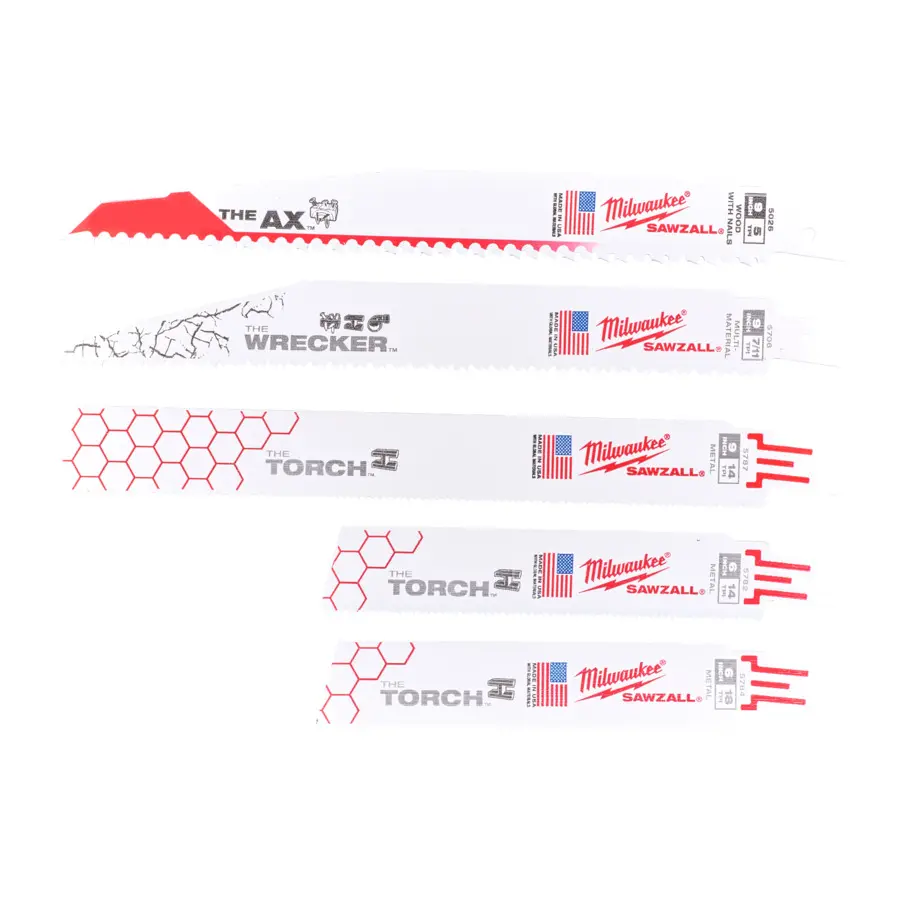 SET 5 LAMES DE SCIES SABRES - MILWAUKEE - 49472205