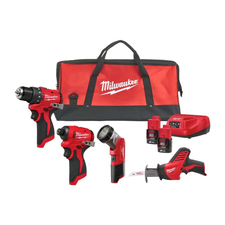 M12BLPP4A-202B - POWERPACK 12V 4 OUTILS - MILWAUKEE