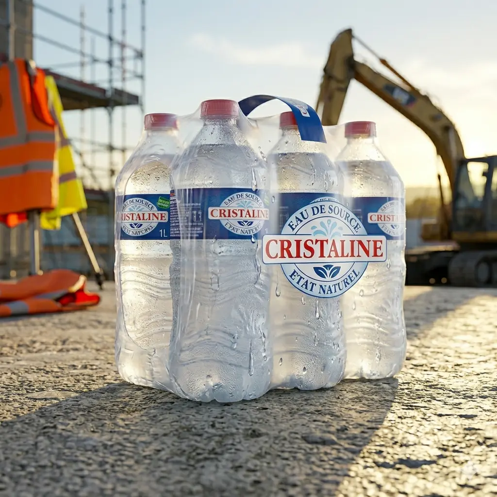Eau de source - 6 x 1,0 L - CRISTALINE