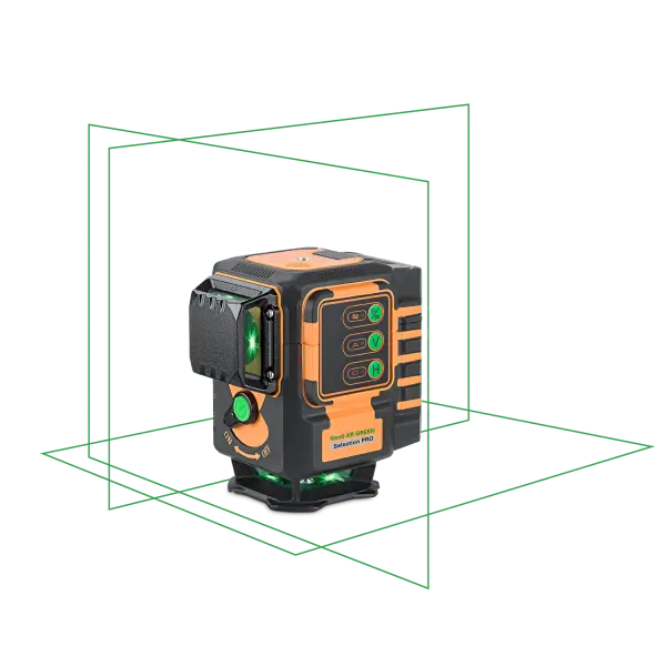 Laser 3 lignes - Spécial pour travaux au sol - Geo6-XR GREEN - GEO FENNEL