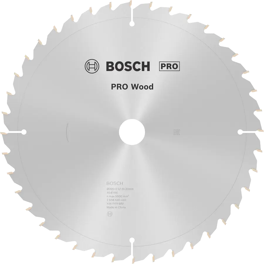 Lame de scie circulaire PRO Wood, 305 x 2,5 x 30 mm, T40 - BOSCH
