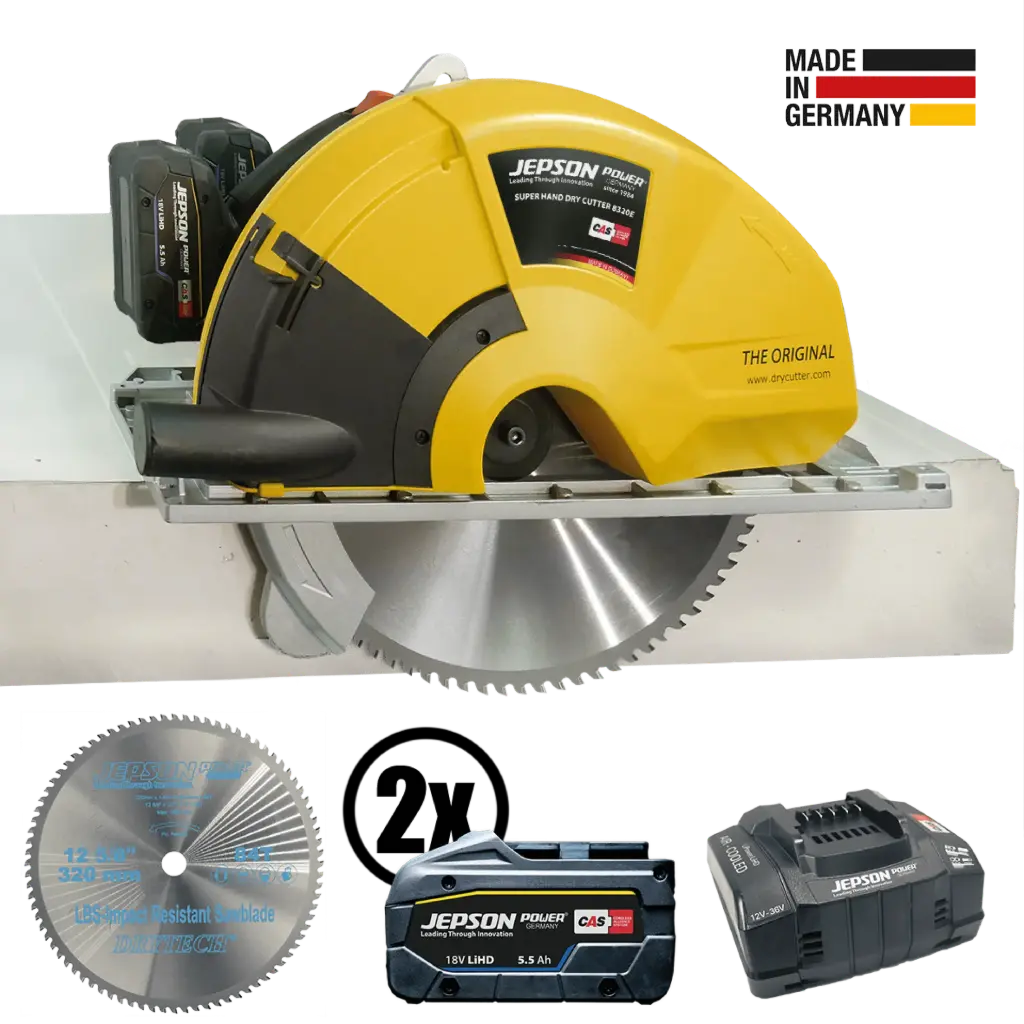 SCIE CIRCULAIRE SUPER HAND DRY CUTTER 8320E SUR BATTERIE - JEPSON