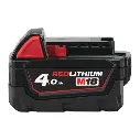 Batterie 18V 4,0Ah - Red Lithium - M18 B4 - MILWAUKEE - 4932430063