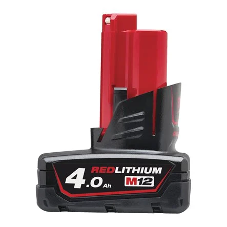 Batterie12V 4,0Ah - M12 B4 - Red Lithium - MILWAUKEE - 4932430065