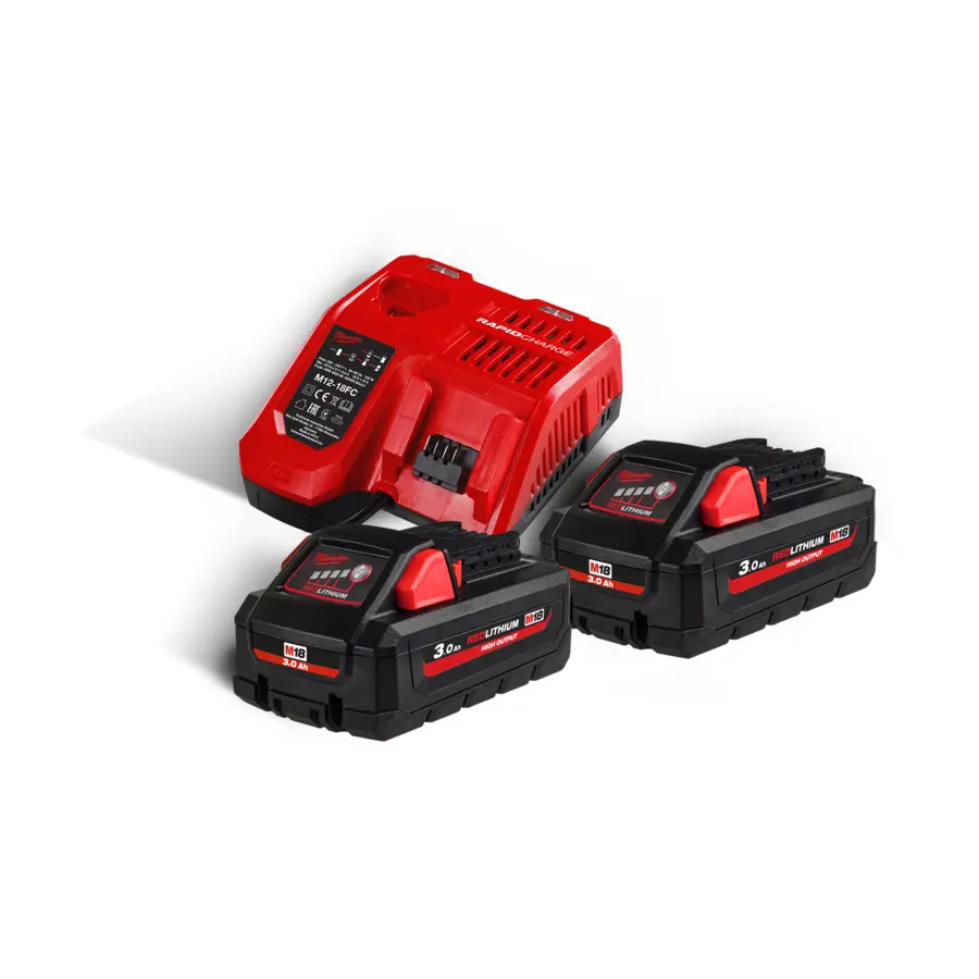 MILWAUKEE M18 HNRG-302 - Pack NRJ 18V, 3,0 Ah HIGH-OUTPUT Red Li-ion, système M18 