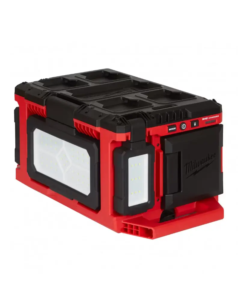 Projecteur de chantier 18V Packout hybride 3000 Lumens - M18 POALC-0 - sans batterie, ni chargeur, ni HD Box - MILWAUKEE - 4933478120
