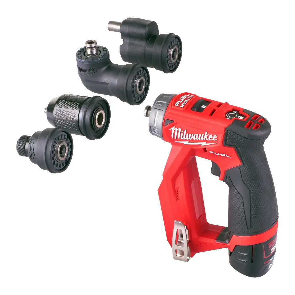 Perceuse / Visseuse FUEL à mandrin amovible M12 FDDXKIT-202X - Avec 2 batteries + chargeur + HD box - MILWAUKEE - 4933464979