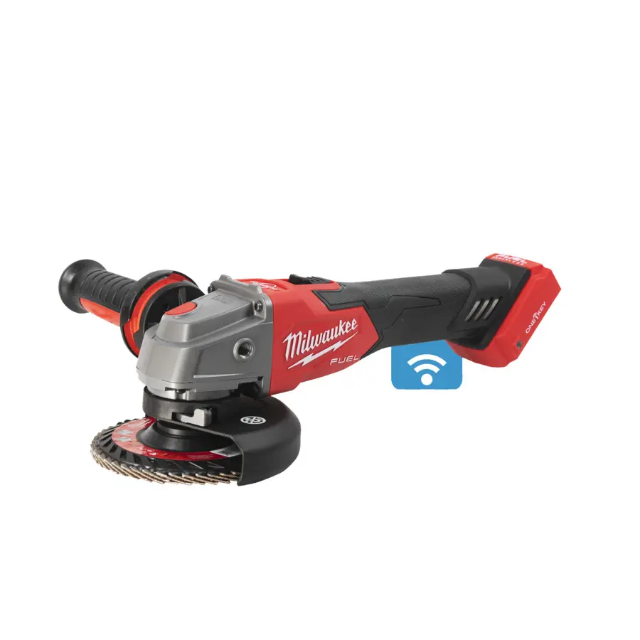Meuleuse 125mm FUEL, ONE KEY, Interrupteur coulissant, Frein de disque - M18 ONEFSAG125XB-0X - MILWAUKEE