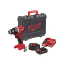 Perceuse à percussion M18 BLPDRC-422C - Avec 2 batteries + chargeur + Coffret - MILWAUKEE - 4933492825