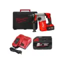 Perforateur SDS+ 26mm BRUSHLESS -18V - M18 BLH-502X - Avec 2 batteries 5.0Ah + Chargeur + HD Box - MILWAUKEE - 4933478894