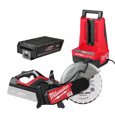 Découpeuse 350 mm MX FUEL - MXF COS350G2-802 - Avec 2 batteries 8Ah + Super chargeur - 4933480480