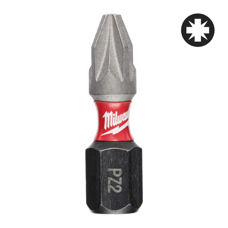 MILWAUKEE EMBOUT PZ2 SHOCKWAVE™ 25MM (X2) - 4932430863
