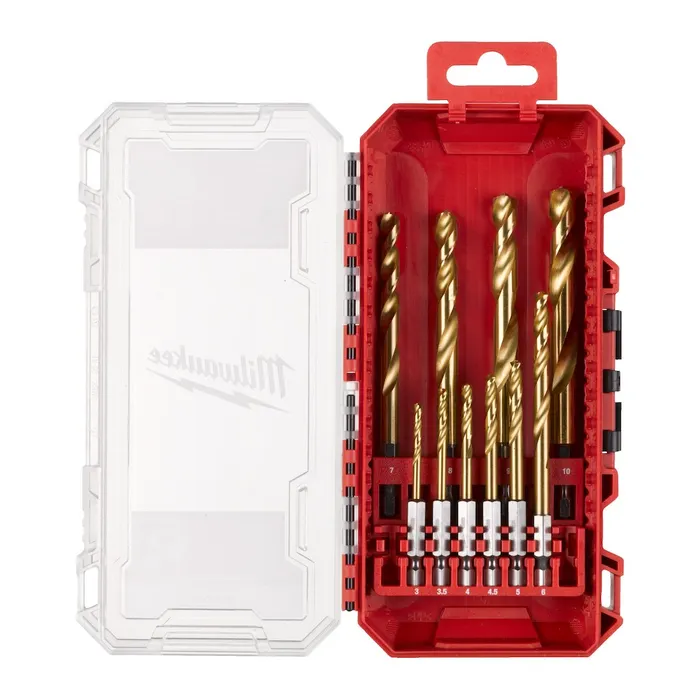 SET 10 FORETS MÉTAUX HSS-G RED HEX - MILWAUKEE - 4932493865