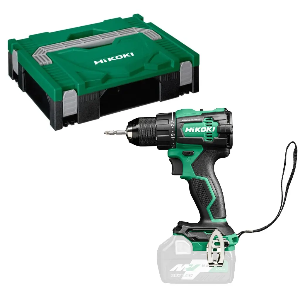 Perceuse visseuse 70Nm 18V Brushless - m.auto.13 métal - RFC - Sans batterie, ni chargeur - en coffret - HIKOKI - DS18DEW2Z