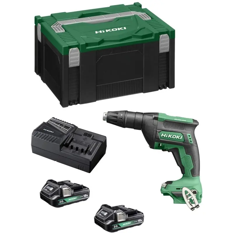 Visseuse Øvis 4mm - 0-5000 tr/min (métal) - 1/4" - 18V 2Ah (BSL1820M) Brushless - Hitcase III - HIKOKI - W18DAWAZ