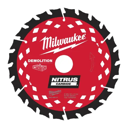 [4932499376] LAME SCIE CIRCULAIRE NITRUS 190X30X1,6/24 ALT - MILWAUKEE - 4932499376