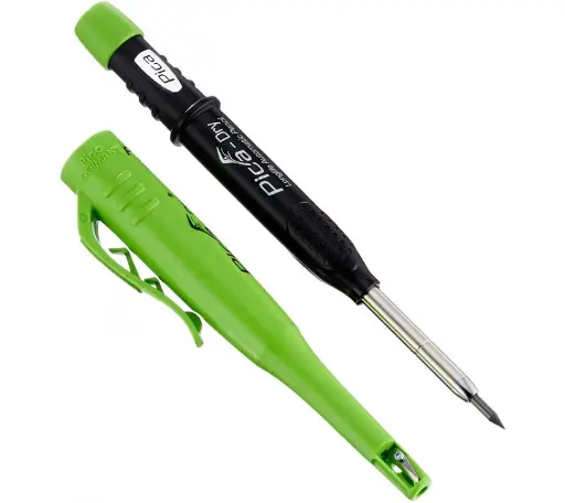 [3030] Crayon de chantier - Marqueur à Pointe télescopique Dry Graphite, Vert - PICA - 3030