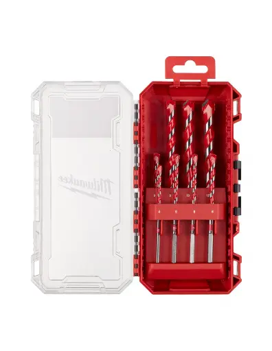 [4932493881] Coffret de 8 forets béton ø4 à 12mm - MILWAUKEE - 4932493881