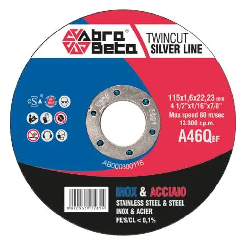 DISQUE A TRONCONNER - A46QBF - Ø125x1.0x22.23 - ABRA BETA