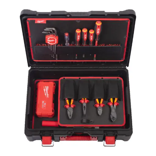 [4932499466] Ensemble de 63 pièces d'outils avec coffret Packout pour Électricien - MILWAUKEE - 4932499466