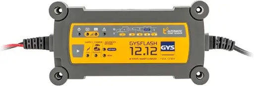 [029392] Chargeur de Batteries plomb 12V - 12,12 - de voiture, utilitaire, Tracteur, camion - GYSFLASH - 029552