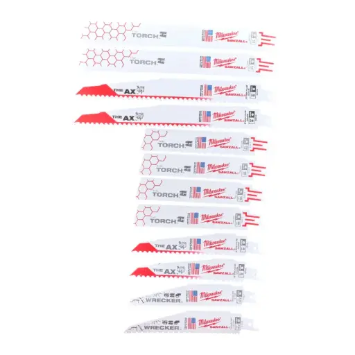 [49472229] SET 12 LAMES DE SCIES SABRES - MILWAUKEE - 49472229