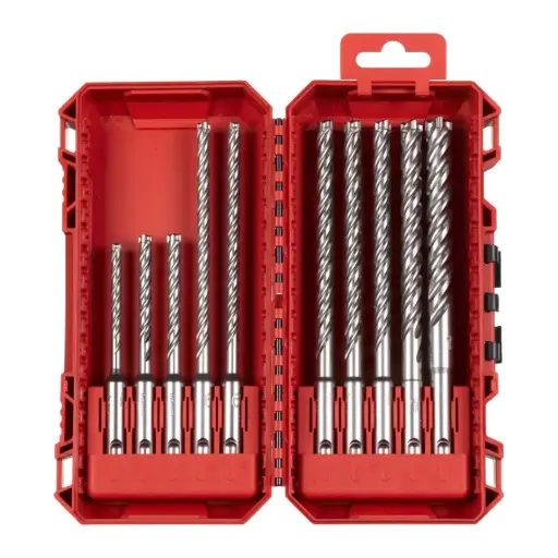 [4932500062] SET DE 10 FORÊTS SDS+ 4 TAILLANTS MX4 - MILWAUKEE - 4932500062