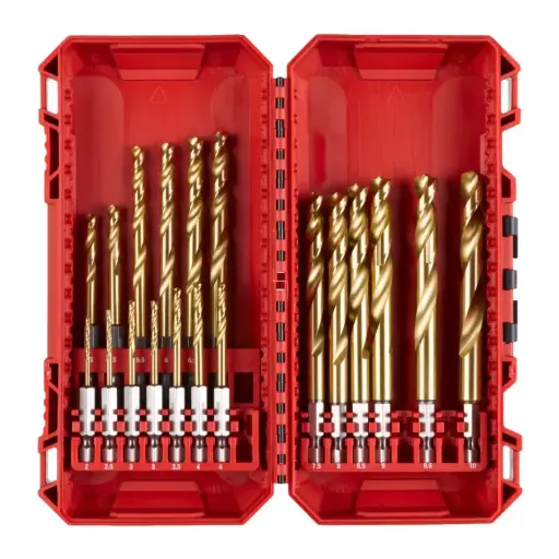 [4932499763] SET 19 FORETS MÉTAUX HSS-G RED HEX - MILWAUKEE