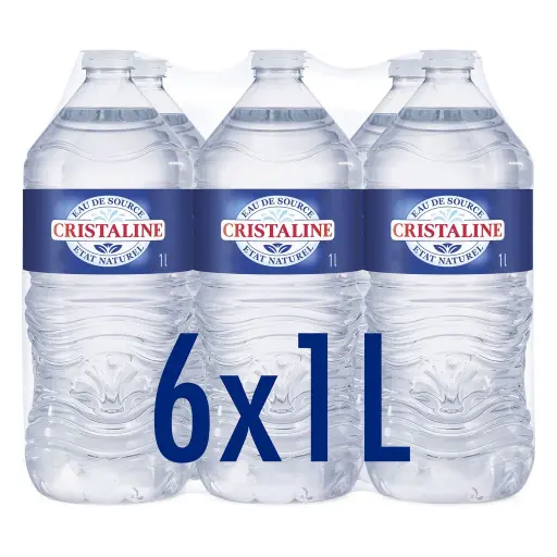[CRISTALNE-6X1L] Eau de source - 6 x 1,0 L - CRISTALINE