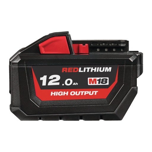 [4932464260] Batterie  18V 12,0Ah HIGH-OUTPUT Red Lithium - M18 HB12 - MILWAUKEE - 4932464260