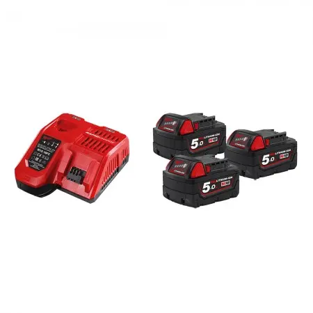 [4933451423] M18 NRG-503 - Pack NRJ 18V, 5,0 Ah R Red Lithium - MILWAUKEE 
