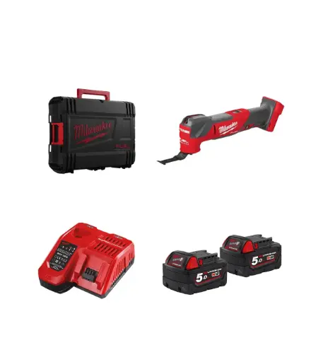 [4933478492] Outil Multifonction 18V FUEL - M18 FMT-502X - Avec 2 batteries + chargeur + HD Box - MILWAUKEE - 4933478492