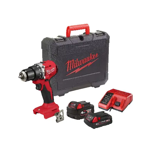 [4933492825] Perceuse à percussion M18 BLPDRC-422C - Avec 2 batteries + chargeur + Coffret - MILWAUKEE - 4933492825